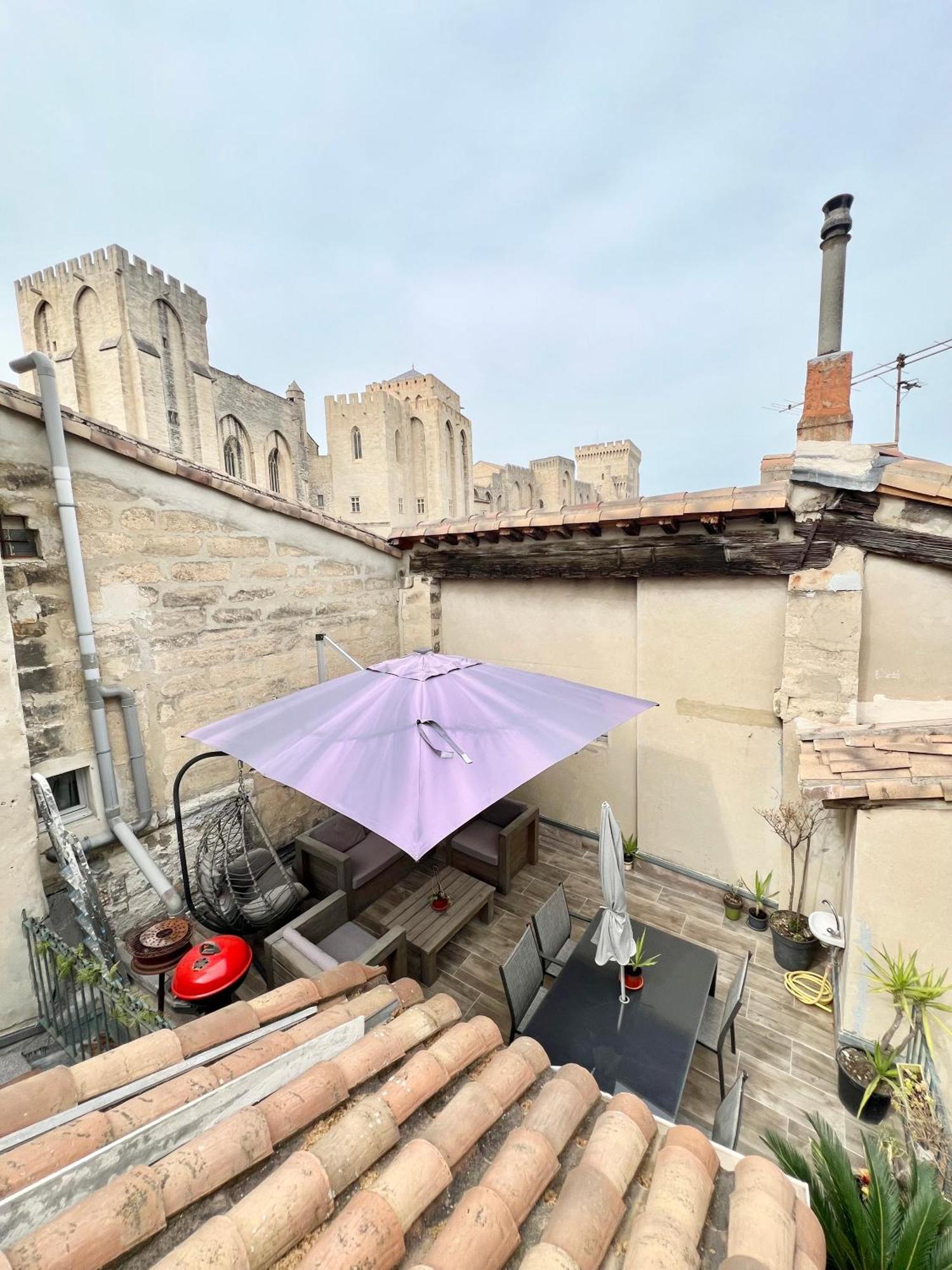 Renove, Vue Sur Palais Des Papes, Terrasse Et Wifi Troisieme Etage Διαμέρισμα Αβινιόν Εξωτερικό φωτογραφία